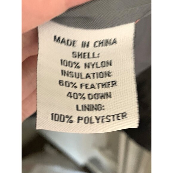 Steve & Barry's Women's Medium Double Down Puffer Jacket Coat Black Full Zip NWT - Picture 8 of 8